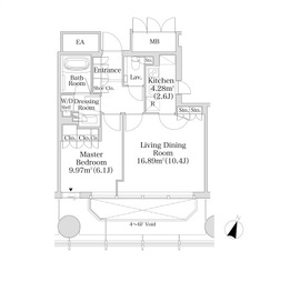プラティーヌ御茶ノ水 403 間取り図