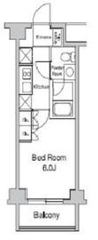 プラウドフラット目黒行人坂 605 間取り図