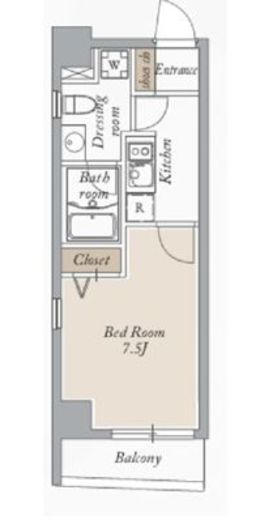 エストゥルース東高円寺 301 間取り図