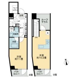 ライオンズフォーシア中野 801 間取り図