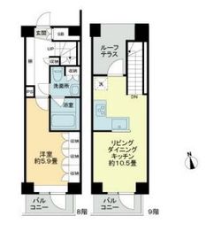 ライオンズフォーシア中野 803 間取り図