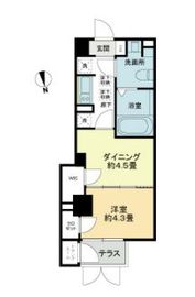 ライオンズフォーシア中野 103 間取り図