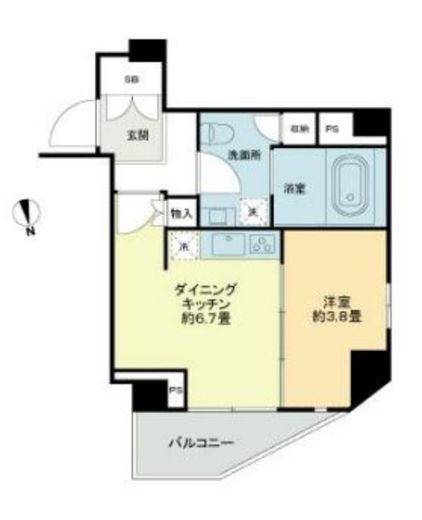 ライオンズフォーシア中野 704 間取り図