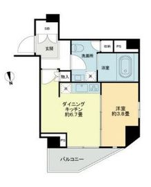 ライオンズフォーシア中野 704 間取り図