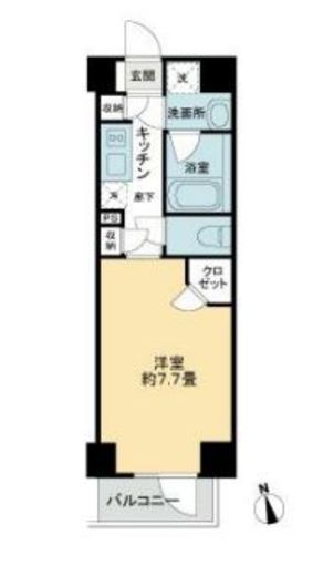 ライオンズフォーシア中野 203 間取り図