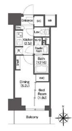 コンフォリア東新宿 217 間取り図