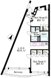 モノデコール石神井公園 204 間取り図