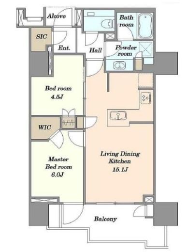 プラウド渋谷本町 11階 間取り図
