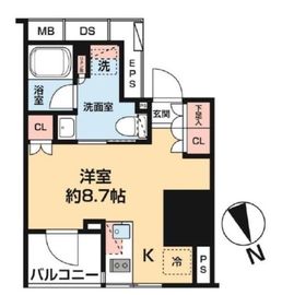 リビオレゾン新橋nex 4階 間取り図