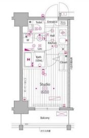 ガーラ・アヴェニュー渋谷 2階 間取り図
