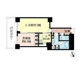 代官山アドレス ザ・タワー 24階 間取り図
