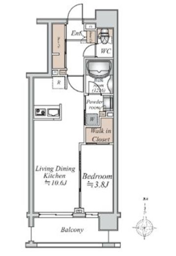 アーバンパーク綾瀬Duo 302 間取り図