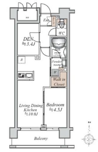 アーバンパーク綾瀬Duo 304 間取り図