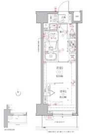クレイシアIDZ江戸川橋 5階 間取り図