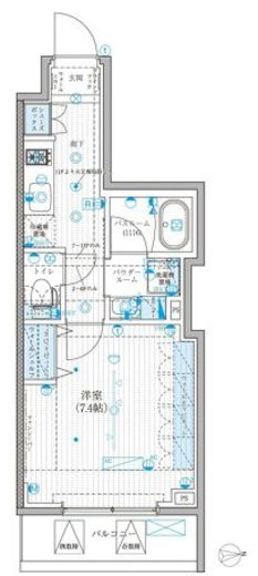 リテラス蒲田 503 間取り図