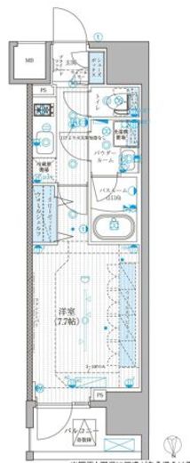リテラス蒲田 1005 間取り図