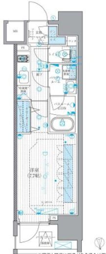 リテラス蒲田 607 間取り図