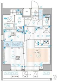 リテラス蒲田 1401 間取り図