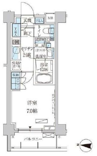 パークアクシス池上 310 間取り図