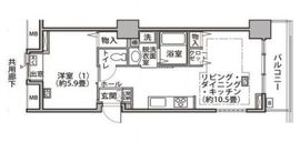 東雲キャナルコートCODAN 18-1108 間取り図