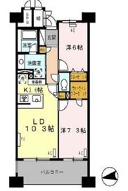 ロイヤルパークス西新井 406 間取り図