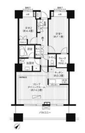 エアライズタワー 7階 間取り図
