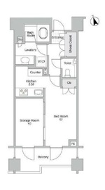 ブランズ六本木 5階 間取り図