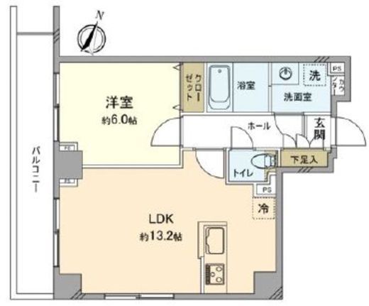 ガーデンパーク下馬 4階 間取り図