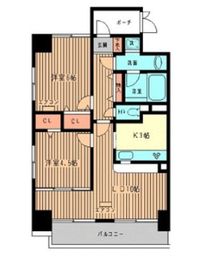 シェソワ恵比寿 901 間取り図