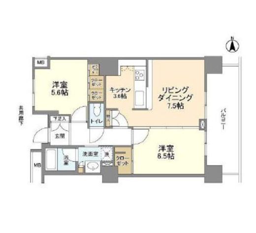 豊洲シエルタワー 11階 間取り図