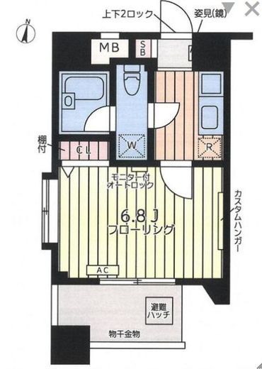 パレステュディオ渋谷ウエスト 9階 間取り図