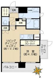 プレシス文京江戸川橋 6階 間取り図