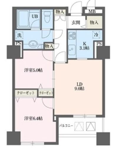ドゥーエ横浜駅前 1106 間取り図