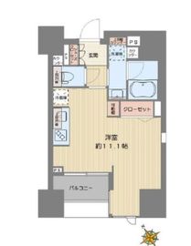 ベルジェンド文京千駄木ノーブル 9階 間取り図