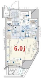コンシェリア新橋CROSSIA 601 間取り図