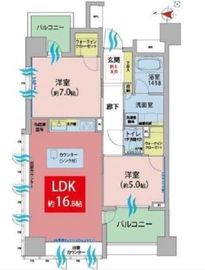 レクセル高田馬場 4階 間取り図