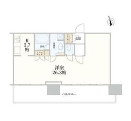 シティタワー新宿 3階 間取り図