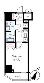 コンシェリアKAWASAKI MASTER’S VILLA (コンシェリア川崎マスターズヴィラ) 8階 間取り図