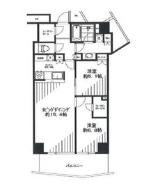 キャピタルマークタワー 32階 間取り図