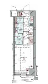 コンシェリア門前仲町AQUA VERT 6階 間取り図