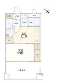 ホームズ用賀 5階 間取り図