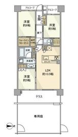 シティハウス横濱綱島 1階 間取り図