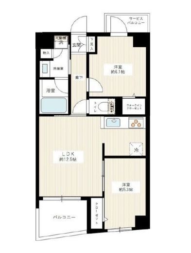 アーリアシティ東高円寺 4階 間取り図
