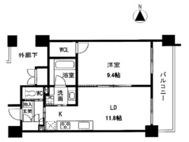 クリプトメリア目黒 504 間取り図