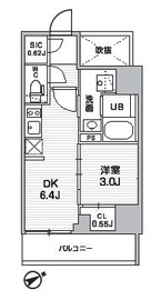 シーズンフラッツ武蔵小山 503 間取り図