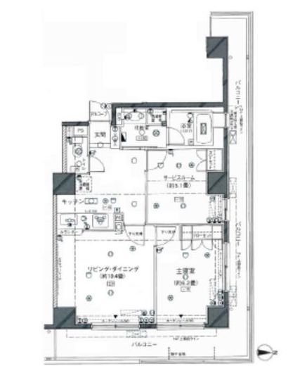 クレッセント三鷹 4階 間取り図