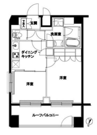 ルーブル北嶺町 8階 間取り図