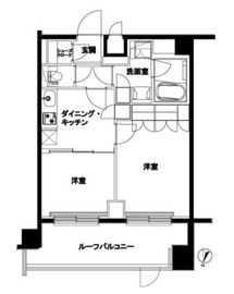ルーブル北嶺町 4階 間取り図