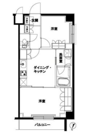 ルーブル北嶺町 2階 間取り図