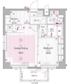 ガーラ・ヒルズ不動前 5階 間取り図